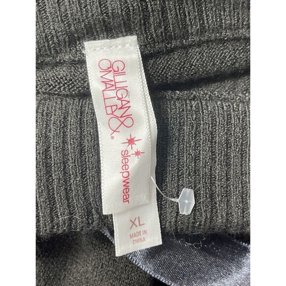 Vintage Gilligan OMalley Sweater Knit Sleep Pant Drawstring Womens Sz XL Black - Picture 4 of 13